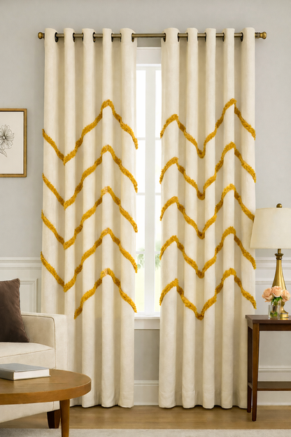 Wave Tuft Curtain (per piece)