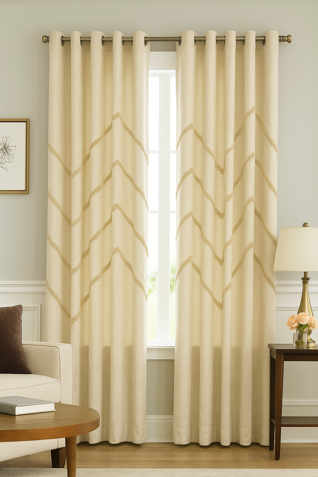 Wave Tuft Curtain (per piece)