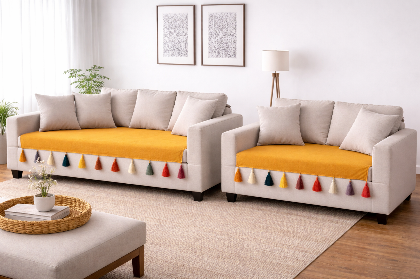 Yellow Sofa Cover (per piece)