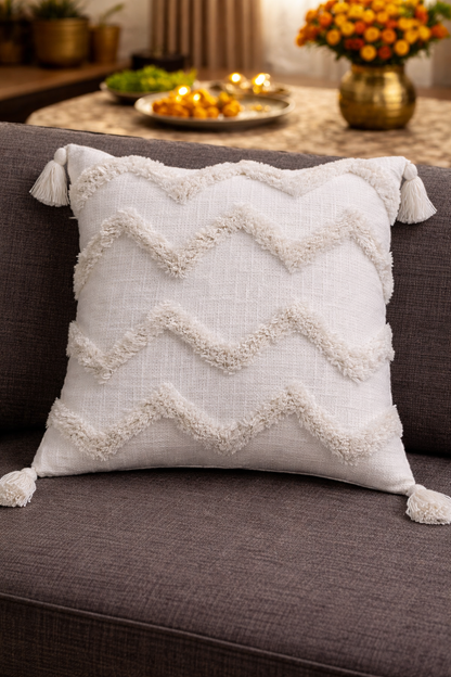 Snow White Cushion Cover (per piece)